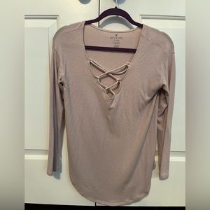 Small Pink Plush Soft & Sexy American Eagle Top
